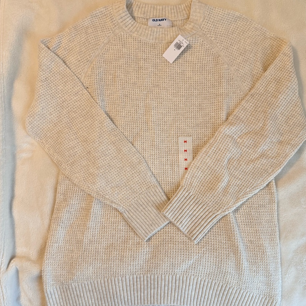 Old Navy Men's Beige Crewneck Sweater